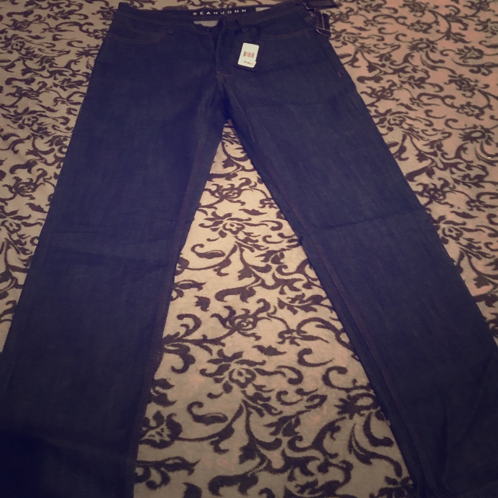 Blue denim jeans